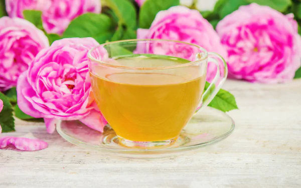 depth of field saucer rose pink rose pink flower flower cup food tea HD Desktop Wallpaper | Background Image