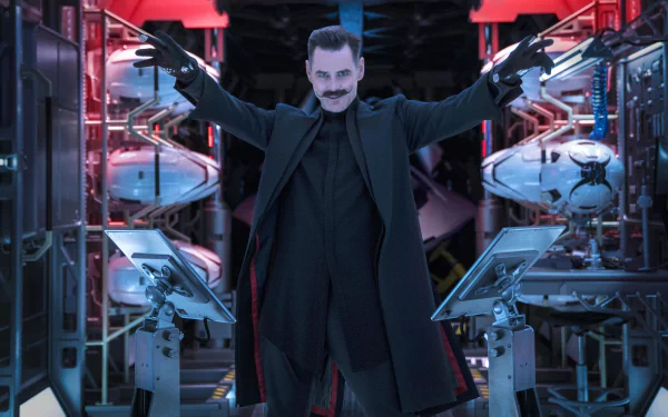 moustache Jim Carrey movie Sonic the Hedgehog HD Desktop Wallpaper | Background Image