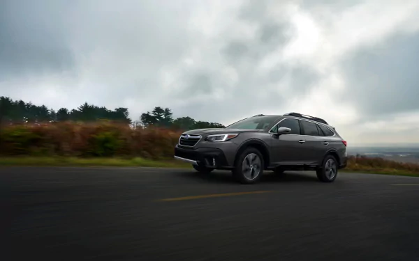 silver car SUV car Subaru vehicle Subaru Outback HD Desktop Wallpaper | Background Image