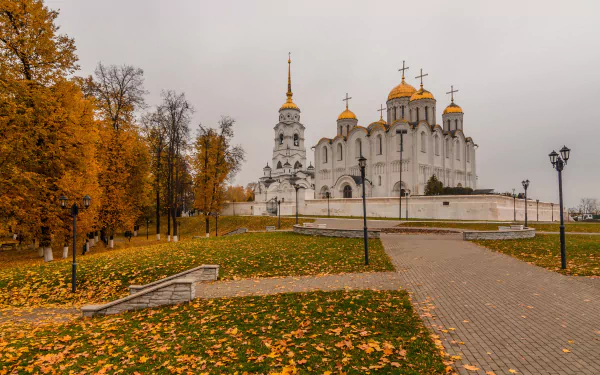  Russian Cathedral in Autumn