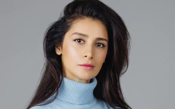 black hair brown eyes face Russian actress woman Ravshana Kurkova HD Desktop Wallpaper | Background Image