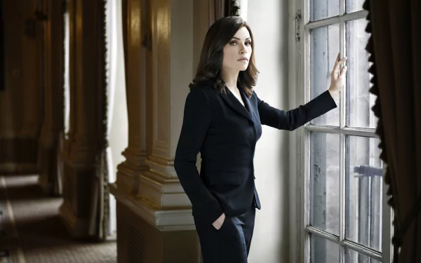 brunette American actress Celebrity Julianna Margulies HD Desktop Wallpaper | Background Image