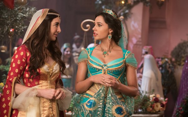 Películas Aladdin (2019) Naomi Scott Princess Jasmine Nasim Pedrad Princess Actress Fondo de pantalla HD | Fondo de Escritorio