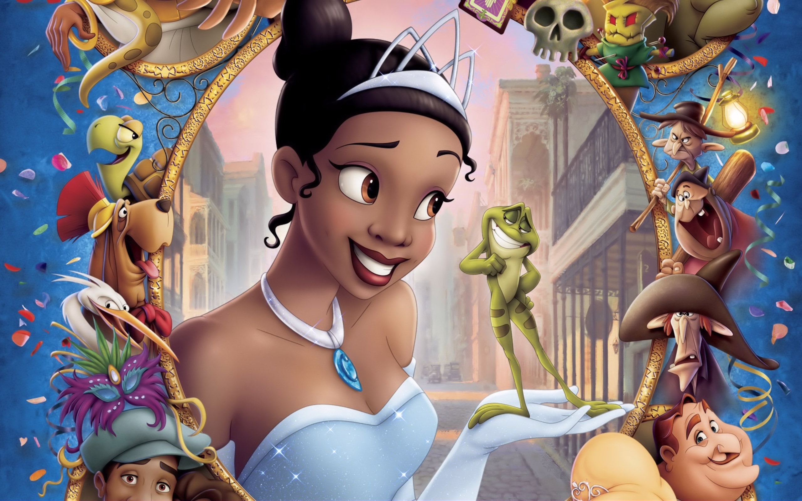 Tiana, the main character from The Princess and the Frog, in a high definition desktop wallpaper.