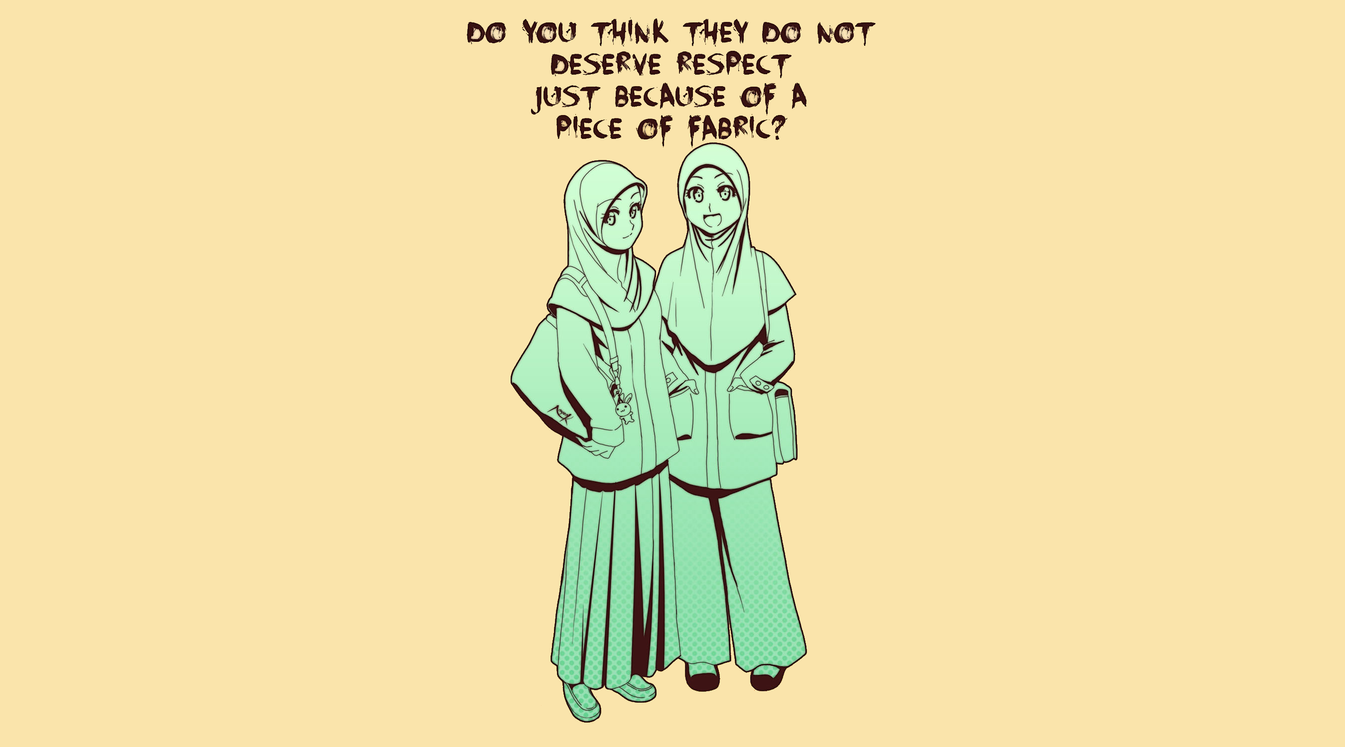 Girl friends in Islamic clothing by Nayzak