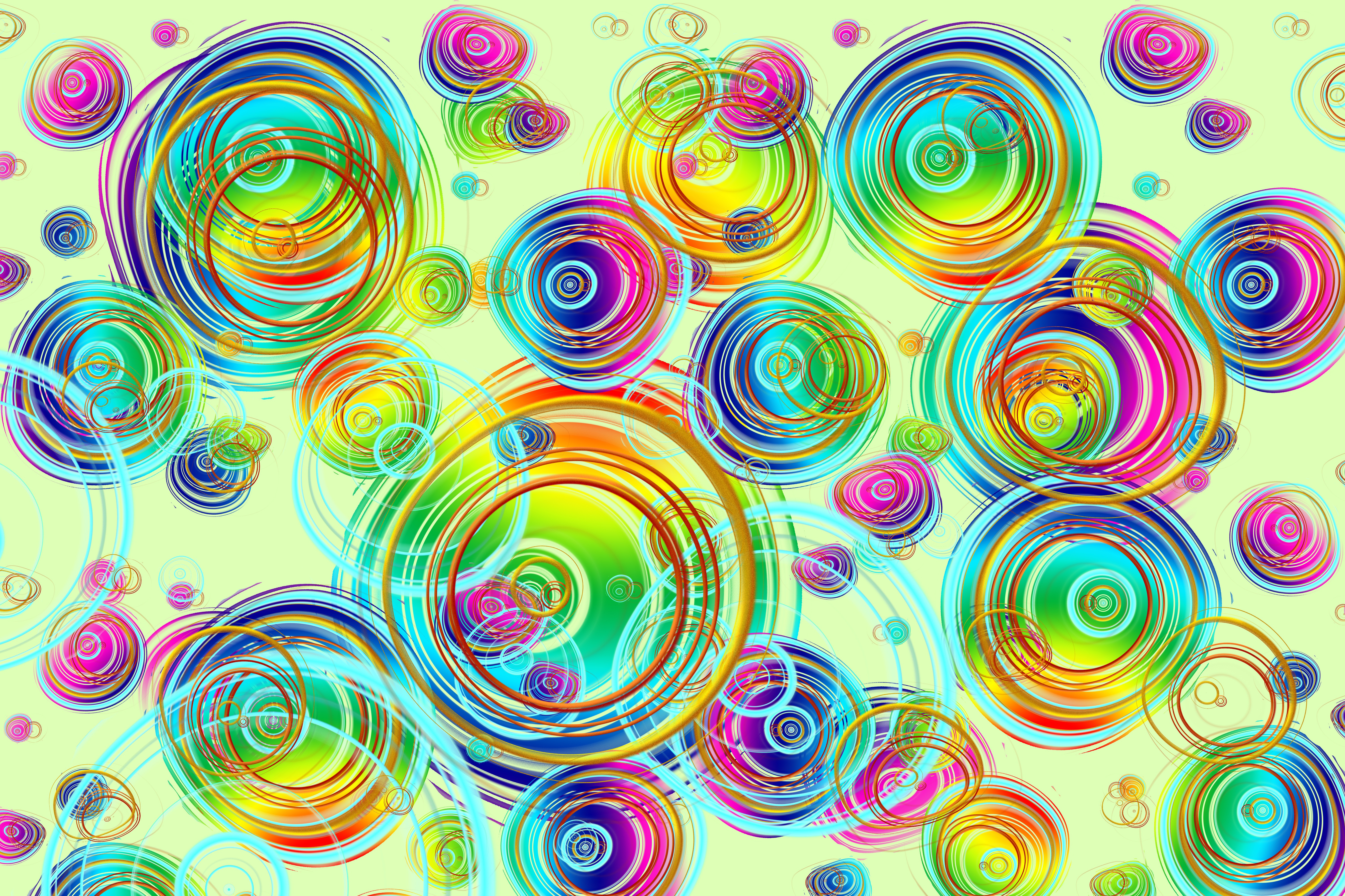 Фон разноцветные круги