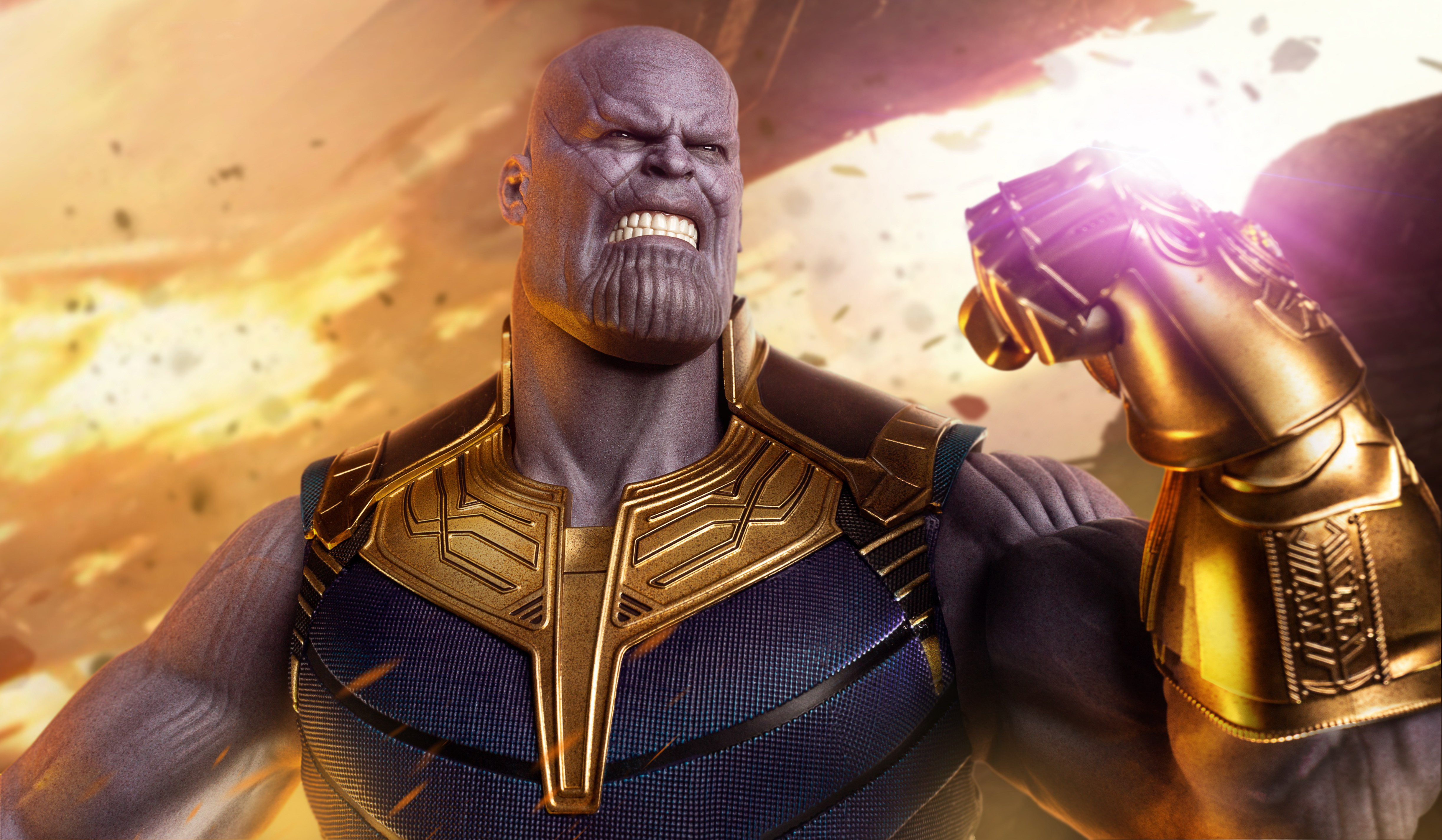 Comics Thanos HD Wallpaper Background Image.