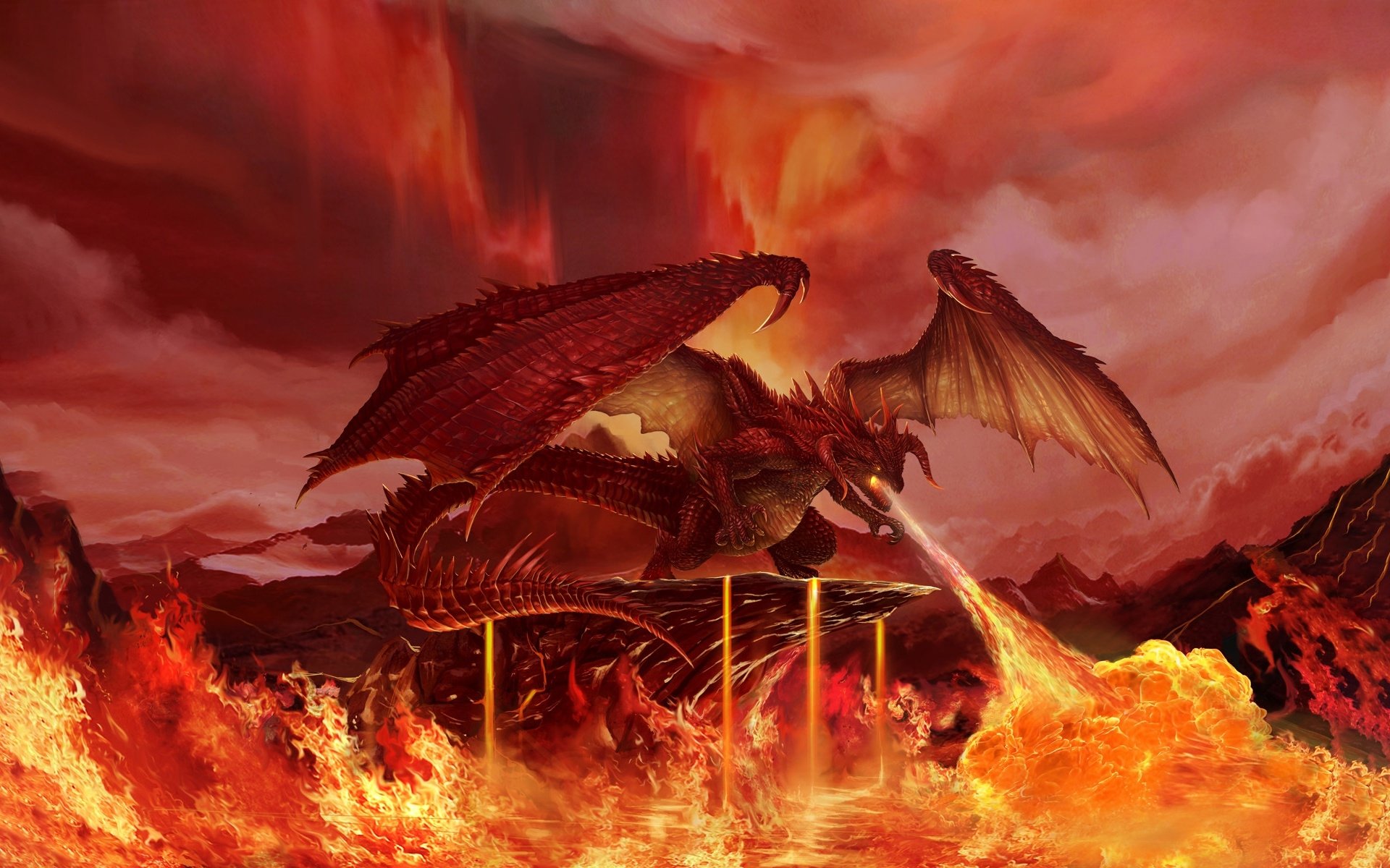 Баатор. Красный огнедышащий дракон. Огненный дракон Гондолина. Огненный Дрейк Гондолина. Дракон в огне.