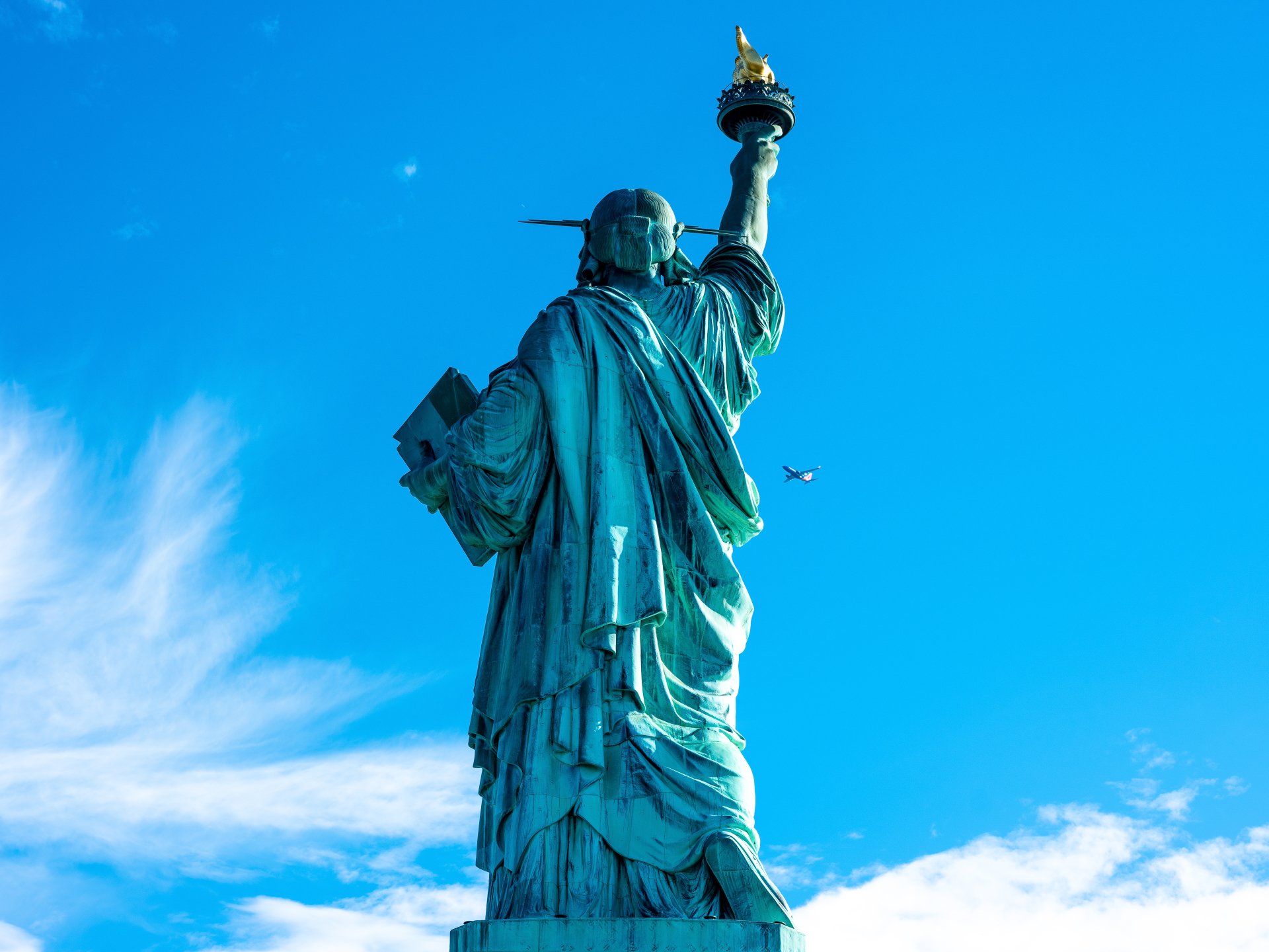 Download Man Made Statue Of Liberty 4k Ultra HD Wallpaper