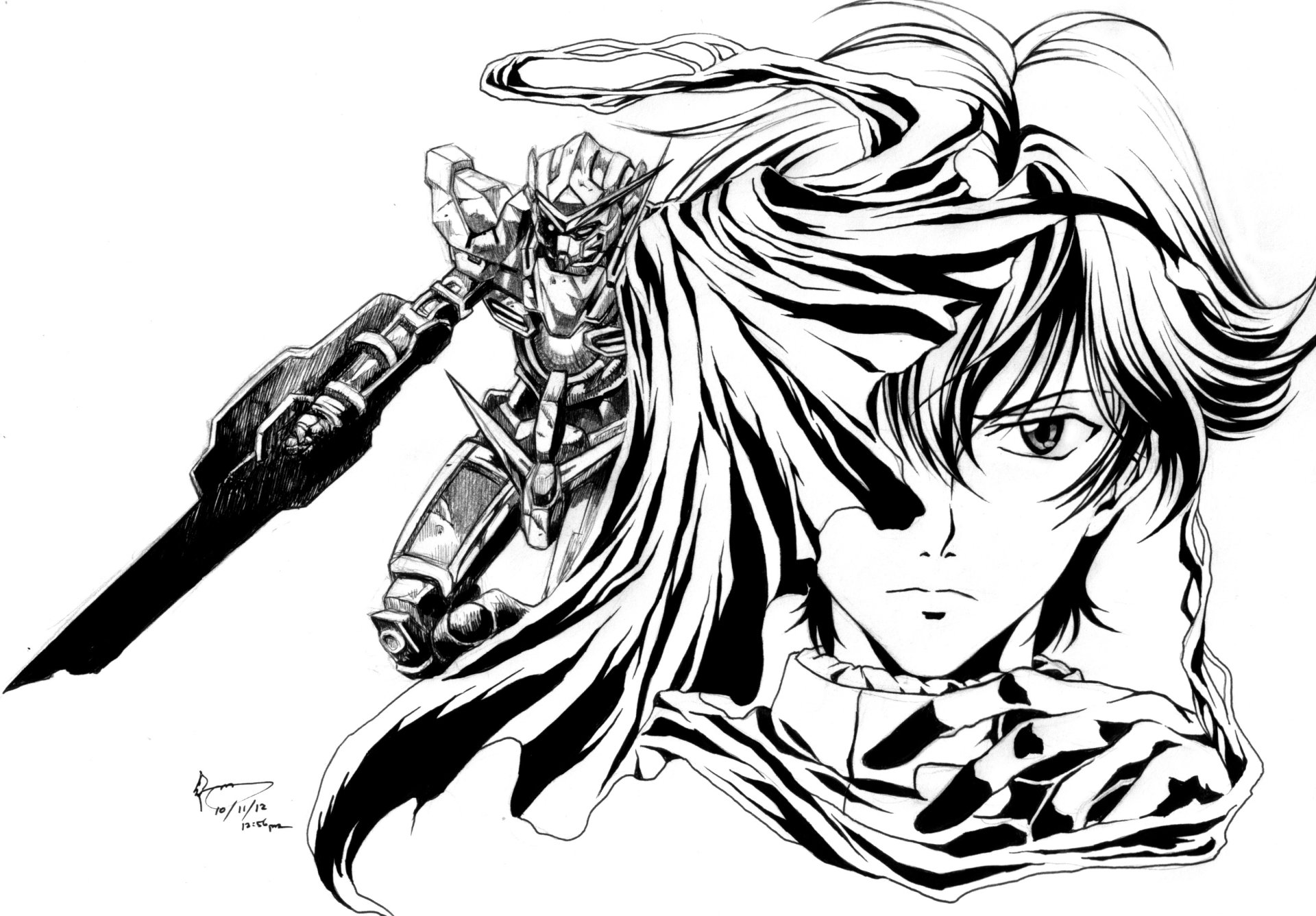 Download Anime Mobile Suit Gundam 00 HD Wallpaper by Nick-Ian