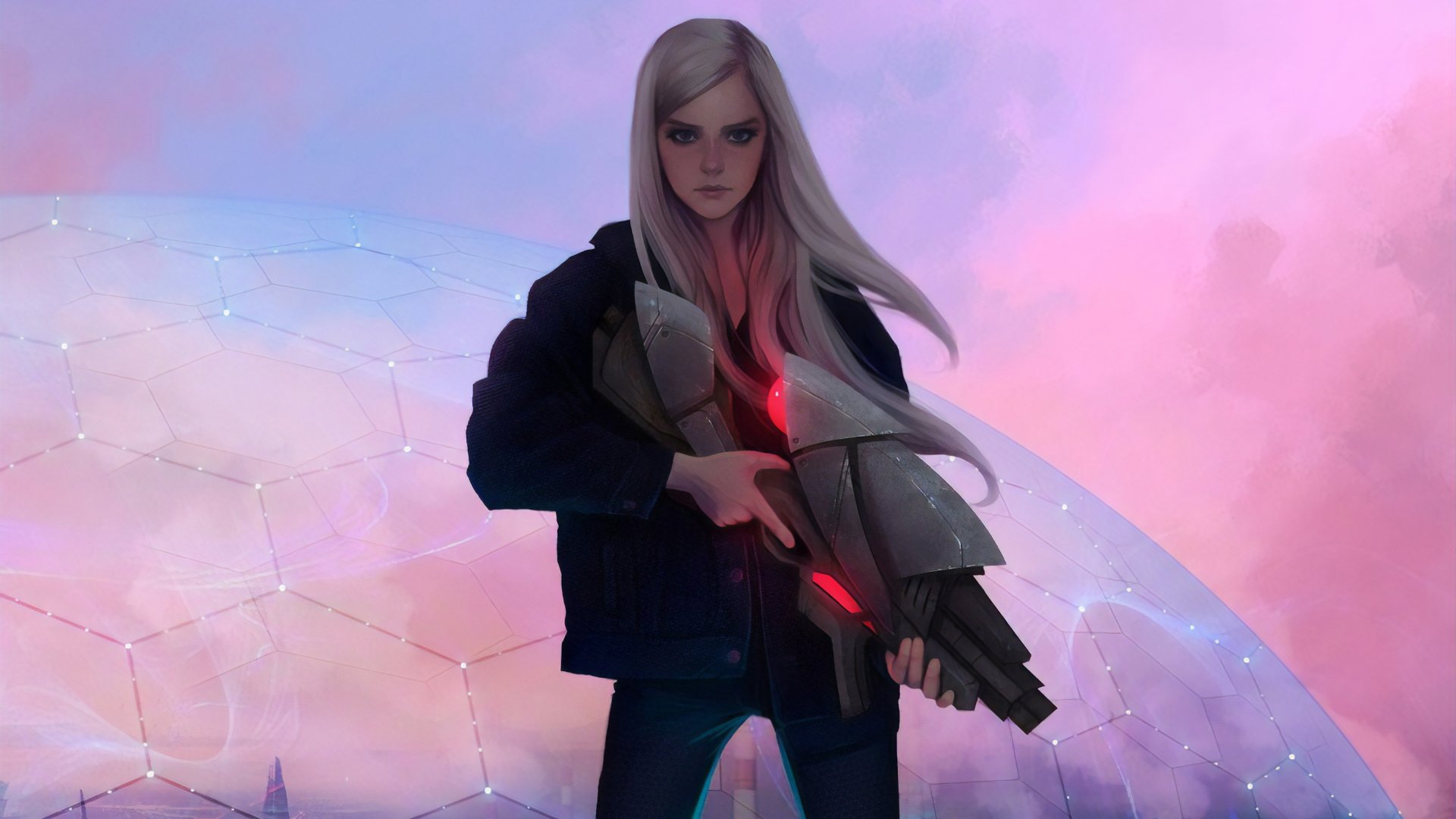 Download Blonde Weapon Woman Warrior Sci Fi 4k Ultra HD Wallpaper by ...