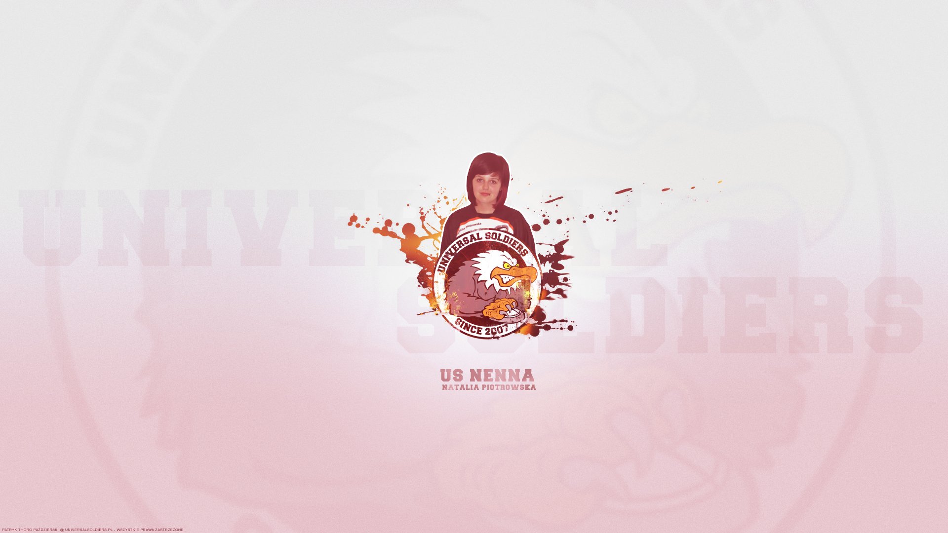 HD PC desktop wallpaper featuring a US Universal Soldiers emblem with a Counter Strike video game theme in a minimalist, artistic style.