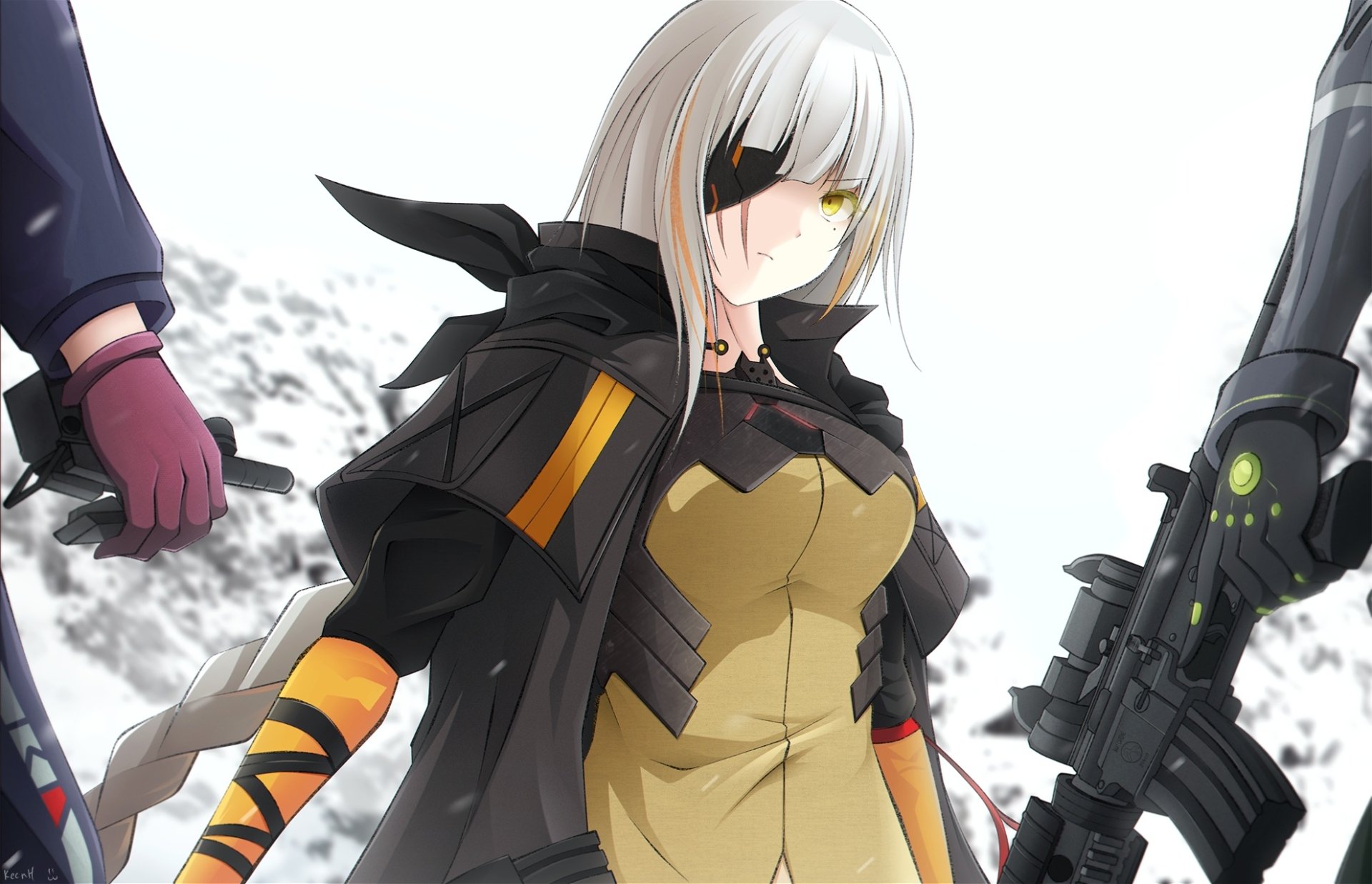 Download Eye Patch M16a1 (Girls Frontline) Video Game Girls Frontline HD Wallpaper by KeenH