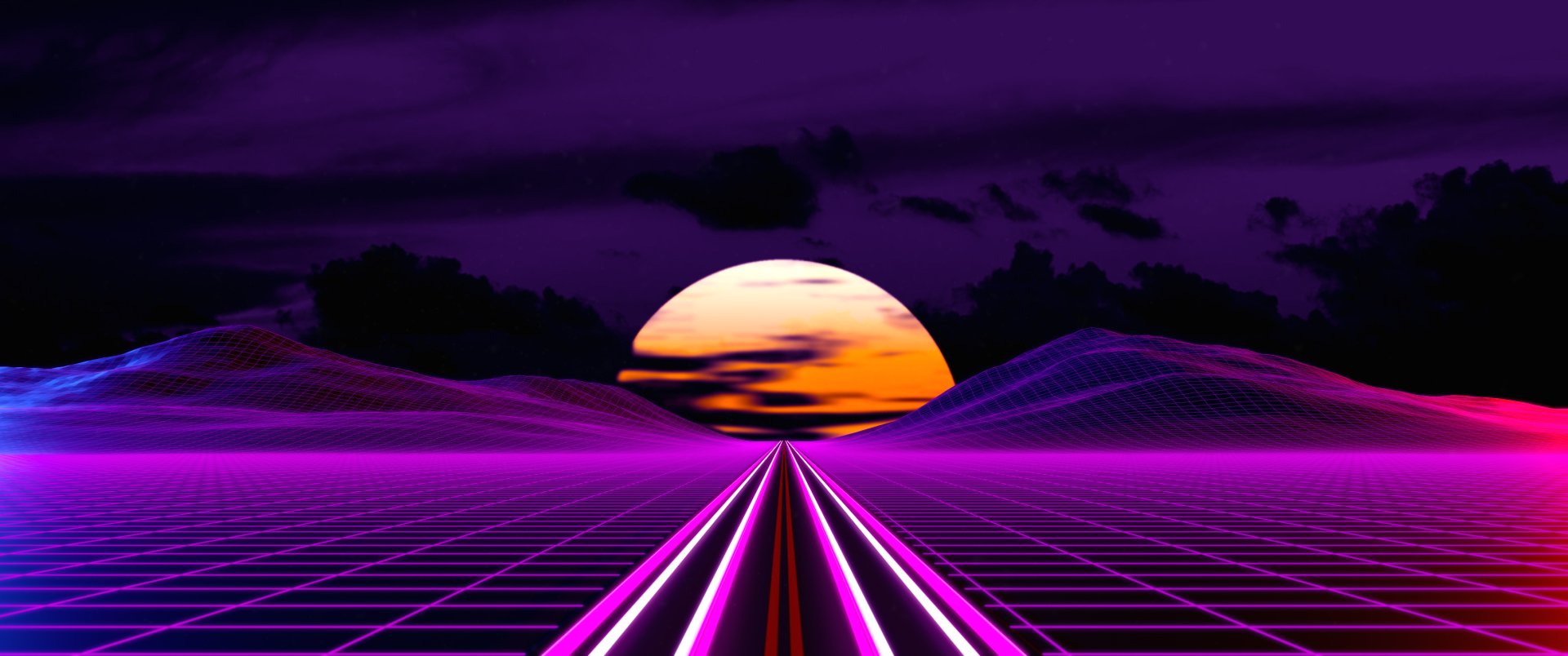 Download Artistic Retrowave HD Wallpaper by AxiomDesign