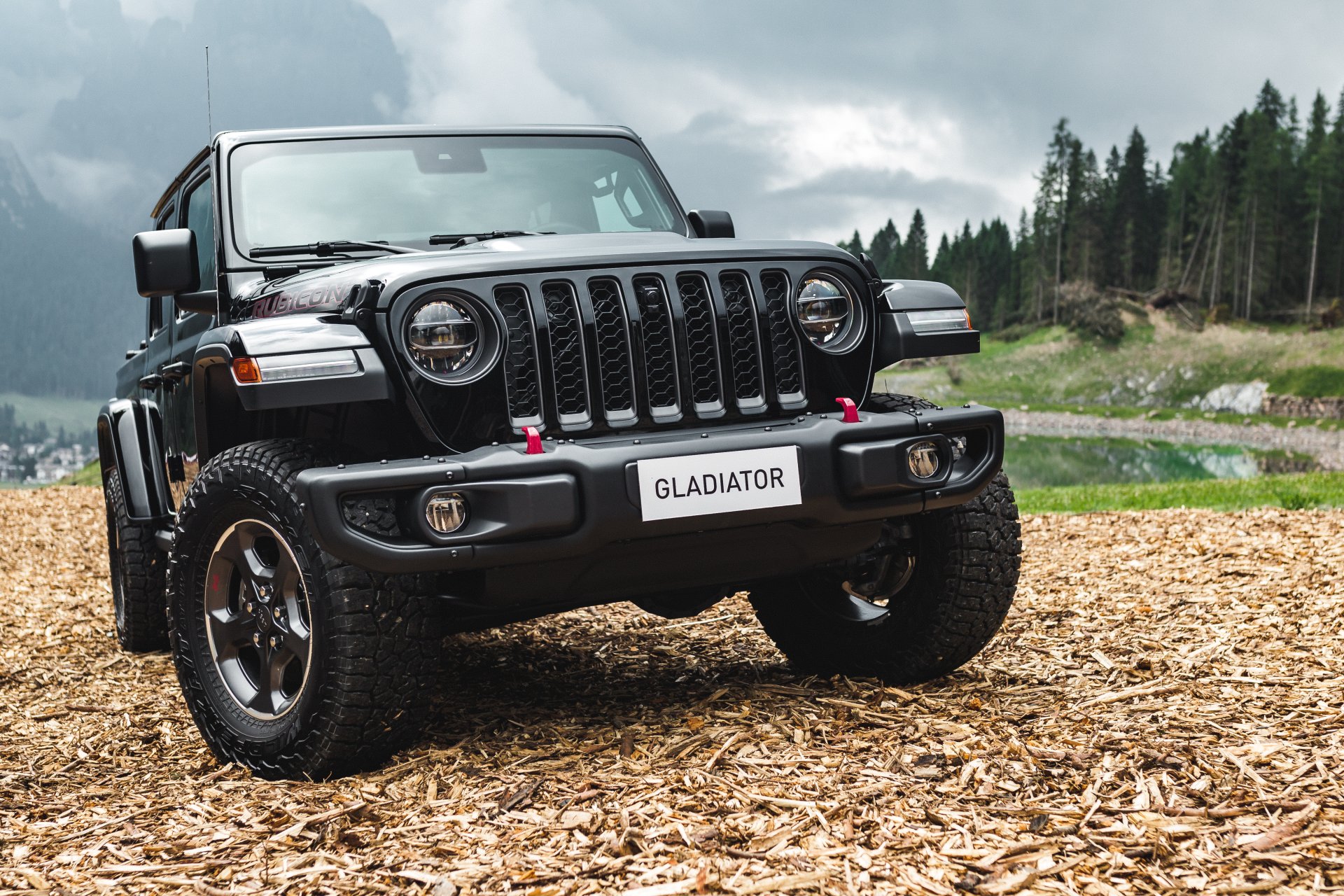 Download Black Car Car Jeep Vehicle Jeep Gladiator 4k Ultra HD Wallpaper