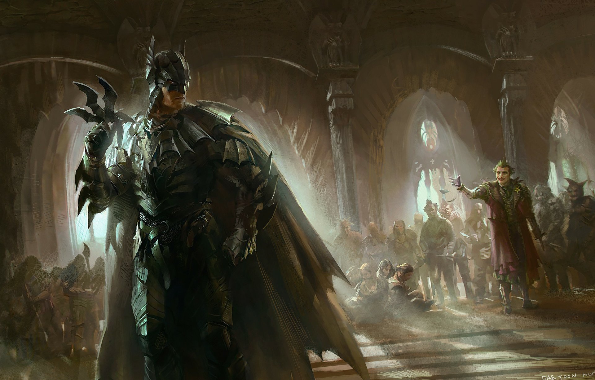 Download DC Comics Joker Concept Art Comic Batman HD Wallpaper by Daeyoon Huh