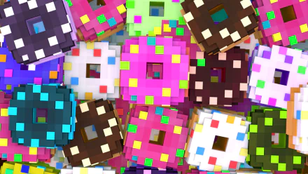 doughnut video game Minecraft HD Desktop Wallpaper | Background Image