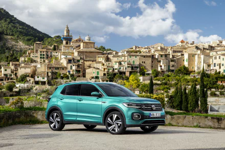 SUV car Volkswagen vehicle Volkswagen T-Cross HD Desktop Wallpaper | Background Image