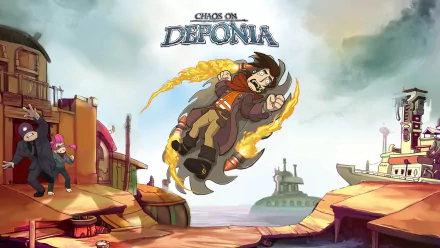 Rufus (Deponia) video game Chaos on Deponia HD Desktop Wallpaper | Background Image