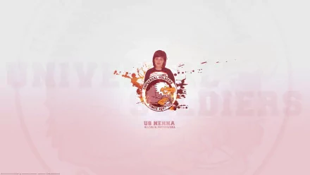 HD PC desktop wallpaper featuring a US Universal Soldiers emblem with a Counter Strike video game theme in a minimalist, artistic style.