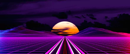 artistic retrowave HD Desktop Wallpaper | Background Image