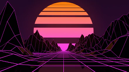 artistic retrowave HD Desktop Wallpaper | Background Image