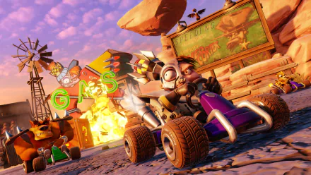 video game Crash Team Racing HD Desktop Wallpaper | Background Image