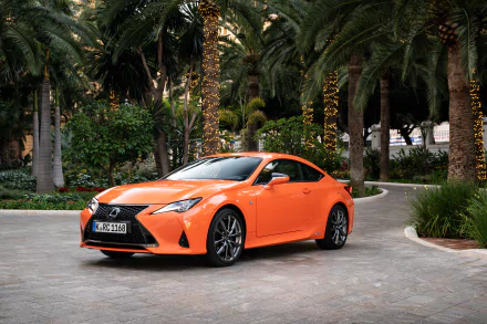 compact car orange car Lexus car vehicle Lexus RC HD Desktop Wallpaper | Background Image