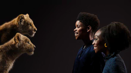 JD McCrary Nala (The Lion King) Simba Shahadi Wright Joseph movie The Lion King (2019) HD Desktop Wallpaper | Background Image