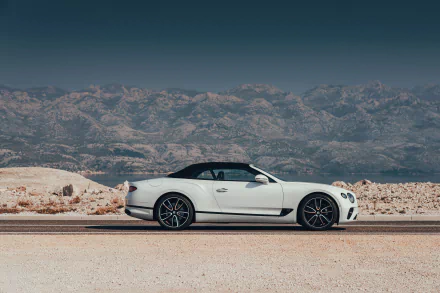 grand tourer white car car Bentley Continental Bentley Continental GT Convertible Bentley vehicle Bentley Continental GT HD Desktop Wallpaper | Background Image