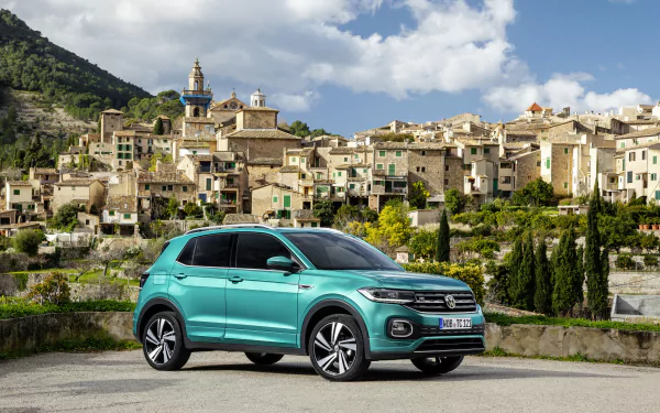 SUV car Volkswagen vehicle Volkswagen T-Cross HD Desktop Wallpaper | Background Image