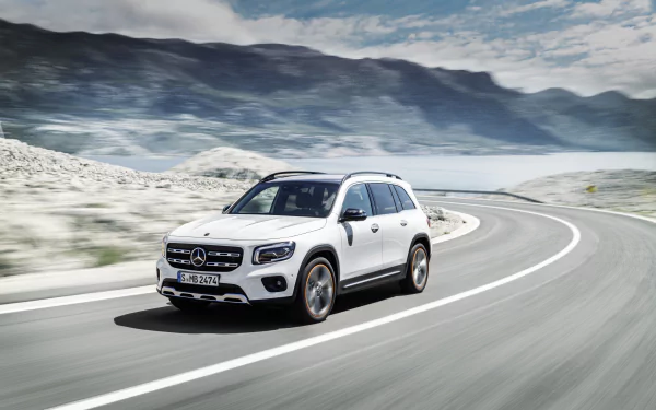 SUV white car car Mercedes-Benz vehicle Mercedes-Benz GLB-Class HD Desktop Wallpaper | Background Image