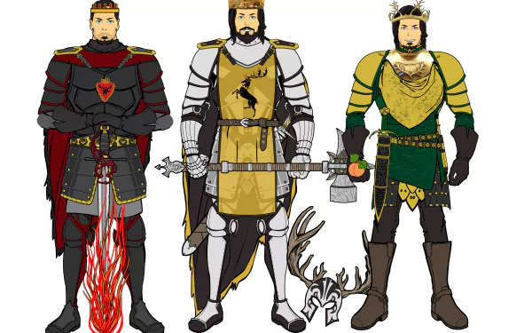 Renly Baratheon Robert Baratheon Stannis Baratheon fantasy A Song of Ice and Fire HD Desktop Wallpaper | Background Image