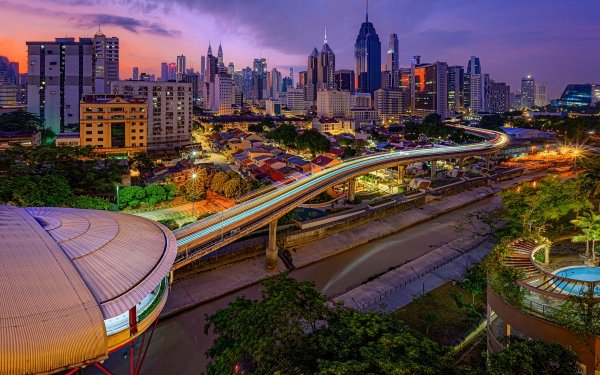 Man Made Kuala Lumpur Cities Malaysia City Building Skyscraper HD Wallpaper | Background Image