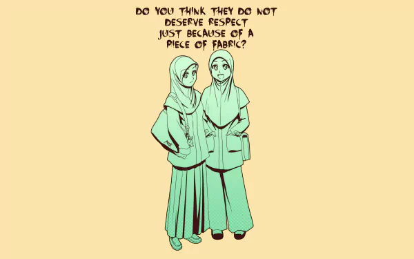  Girl friends in Islamic clothing by Nayzak