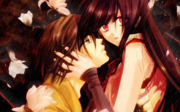 Anime Love Fall Rain HD Wallpaper | Background Image