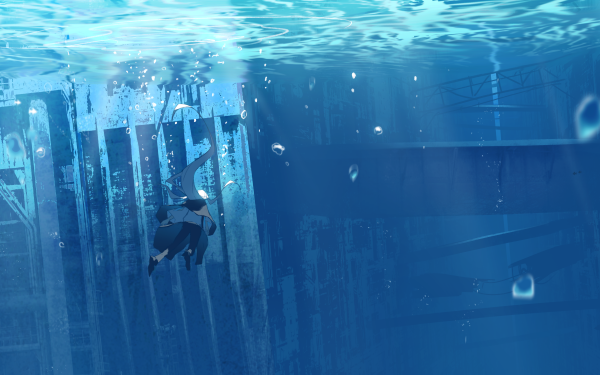 Anime Underwater HD Wallpaper | Background Image