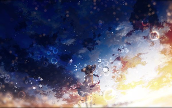 Anime Girl Bubble HD Wallpaper | Background Image