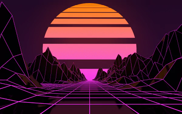 artistic retrowave HD Desktop Wallpaper | Background Image