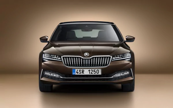 brown car car Skoda vehicle Skoda Superb HD Desktop Wallpaper | Background Image
