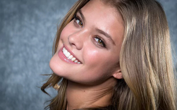 blonde smile face Danish model Celebrity Nina Agdal HD Desktop Wallpaper | Background Image