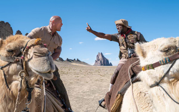 Kevin Hart Dwayne Johnson movie Jumanji: The Next Level HD Desktop Wallpaper | Background Image