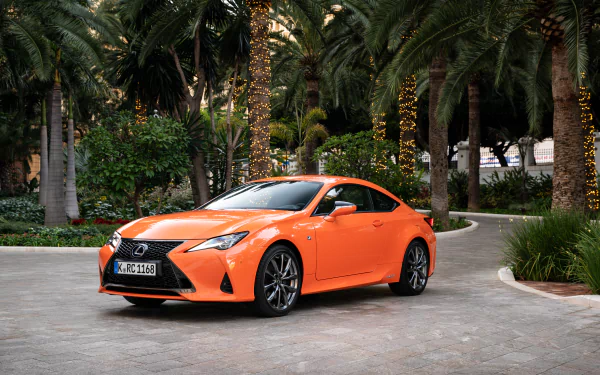 compact car orange car Lexus car vehicle Lexus RC HD Desktop Wallpaper | Background Image