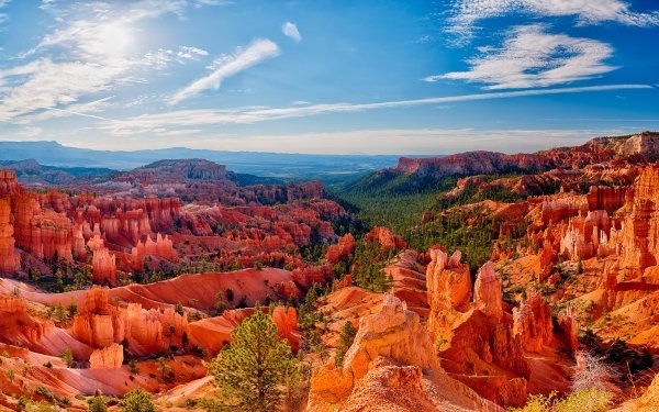 Earth Bryce Canyon National Park National Park Rock USA Canyon Nature Landscape Panorama HD Wallpaper | Background Image