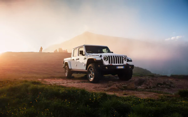 white car car Jeep vehicle Jeep Gladiator HD Desktop Wallpaper | Background Image