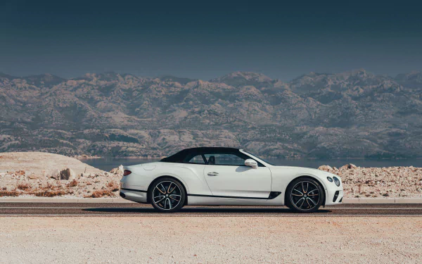 grand tourer white car car Bentley Continental Bentley Continental GT Convertible Bentley vehicle Bentley Continental GT HD Desktop Wallpaper | Background Image