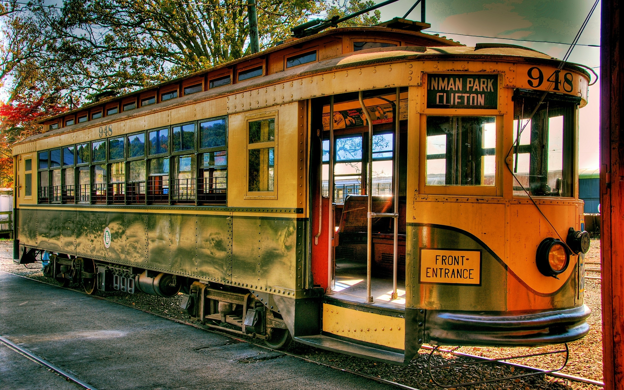 Old Tram - HD desktop wallpaper showcasing a vintage tram. Perfect for tram enthusiasts.