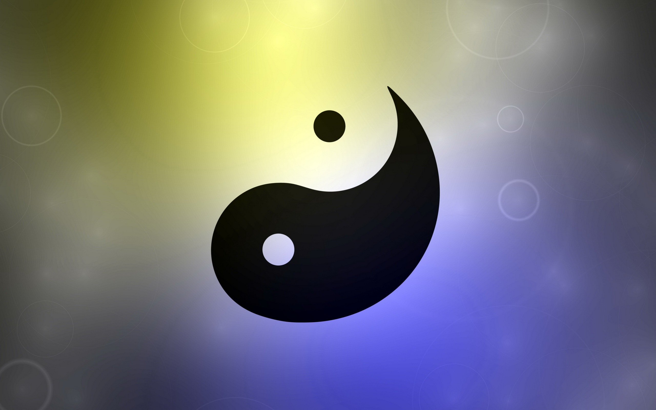 Religious Yin and Yang desktop wallpaper.