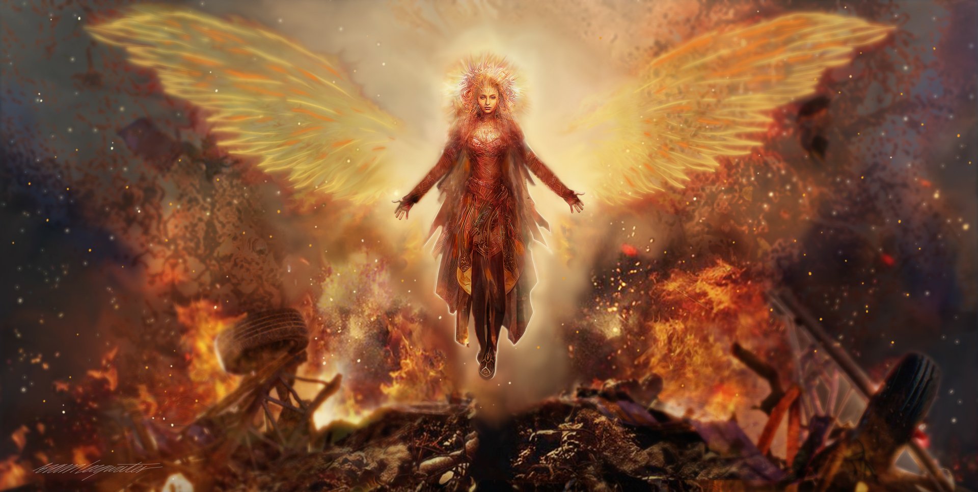 Download Jean Grey Angel X-Men Movie Dark Phoenix HD Wallpaper by Bram ...