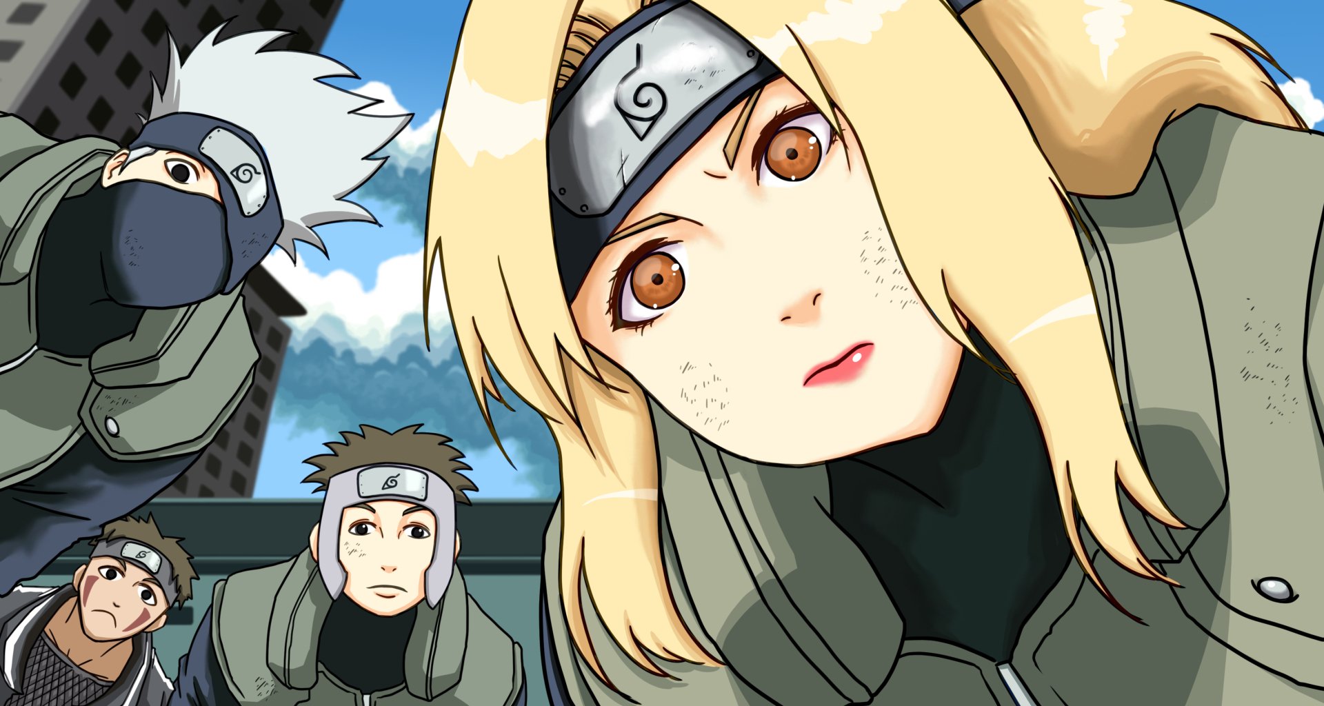 Download Kakashi Hatake Kiba Inuzuka Tsunade (Naruto) Yamato (Naruto) Anime Naruto HD Wallpaper by Akicell